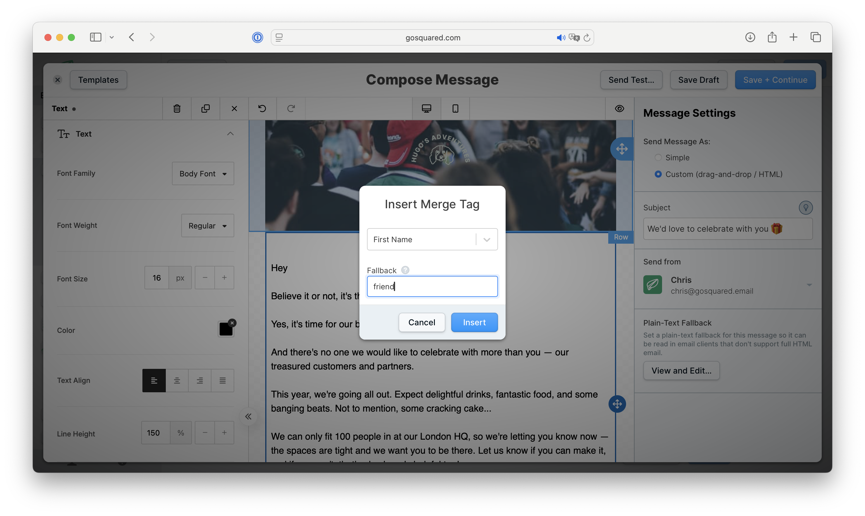 Variables Drag & Drop